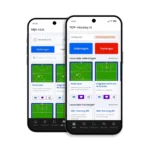 De ios en android app van de website top-hockey
