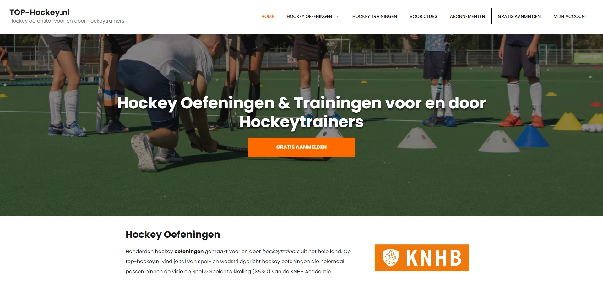 Desktop TOP-Hockey.nl