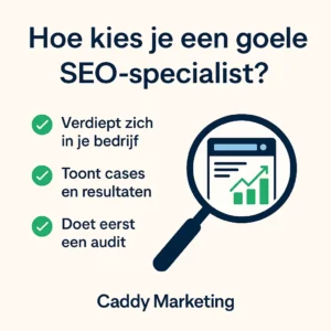 Goede seo specialist kiezen