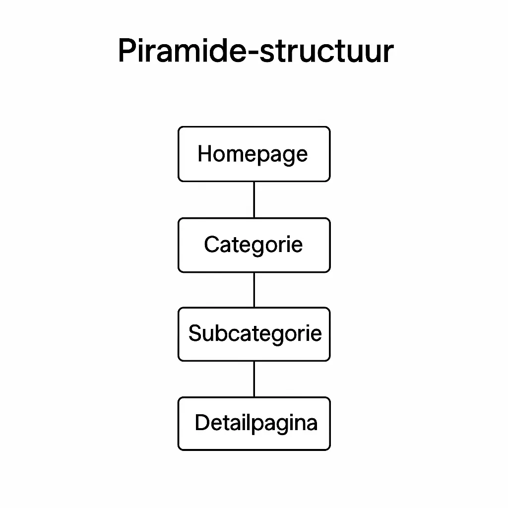 Interne linkstructuur piramide