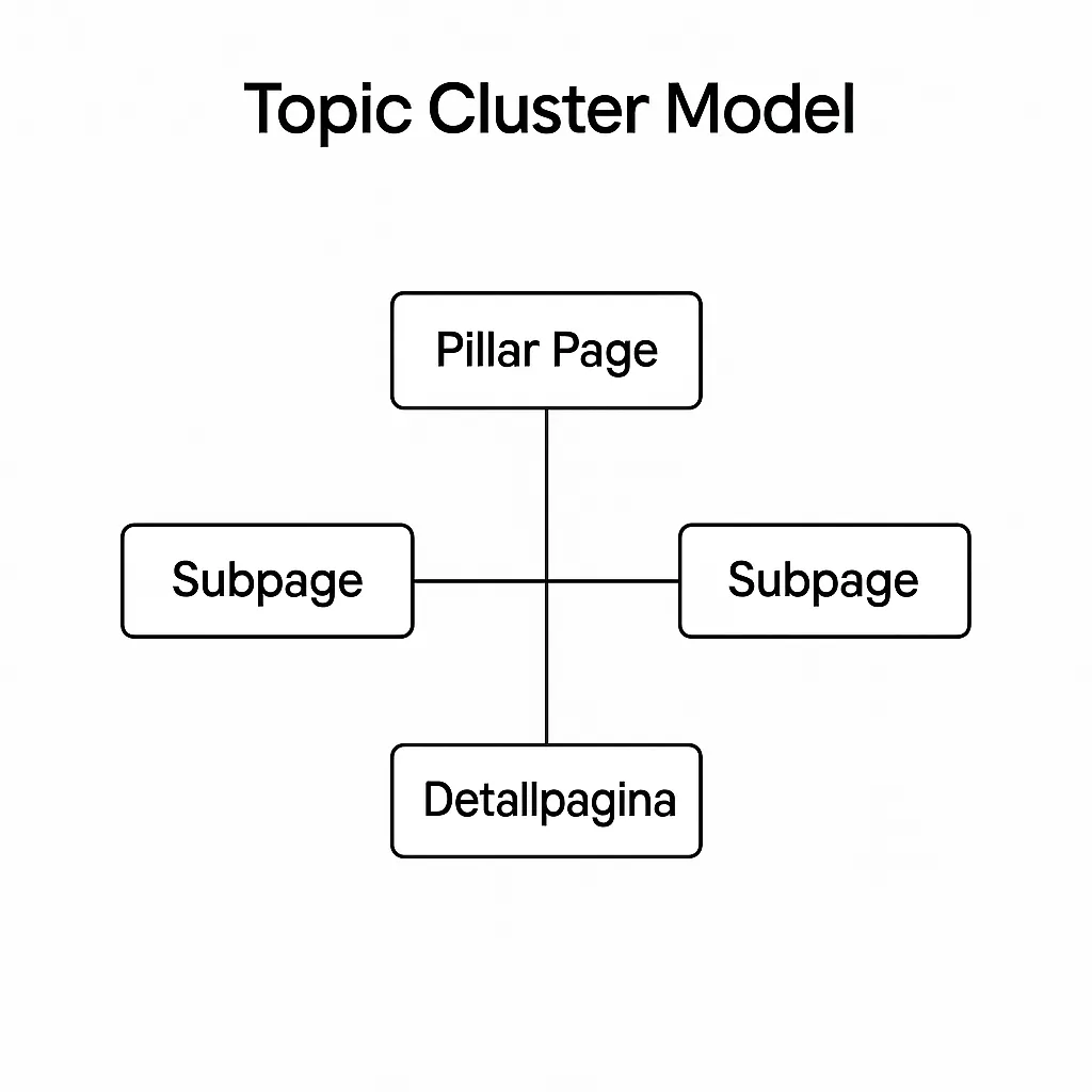 Interne linkstructuur topic cluster