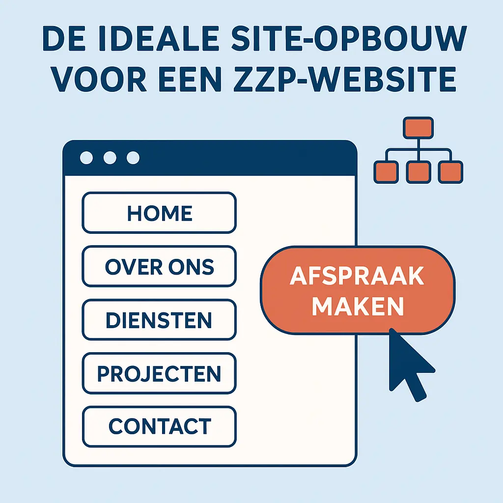 De ideale site-opbouw voor een ZZP-website die klanten oplevert