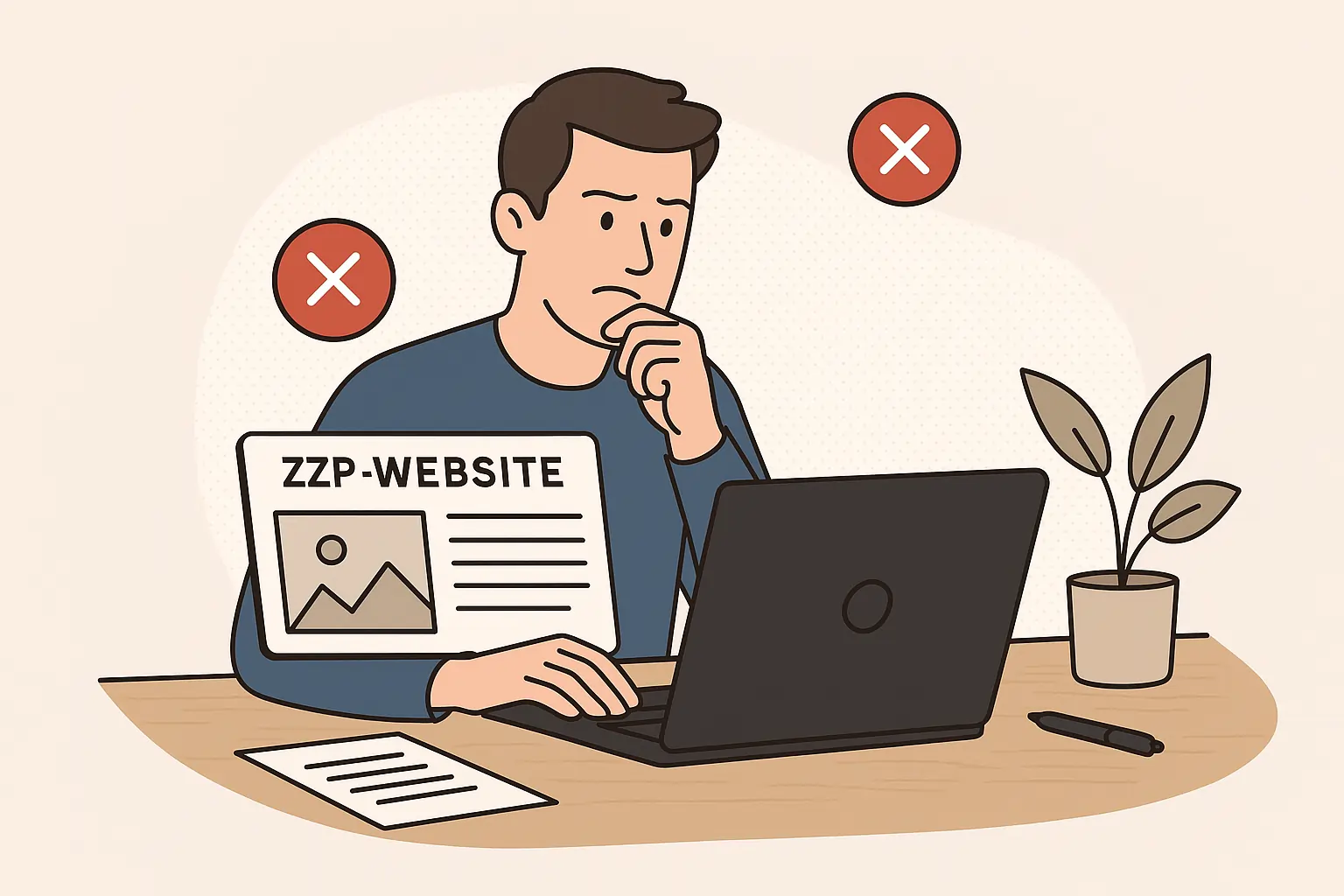 veelgemaakte fouten zzp website