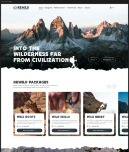 Webdesign home re wild